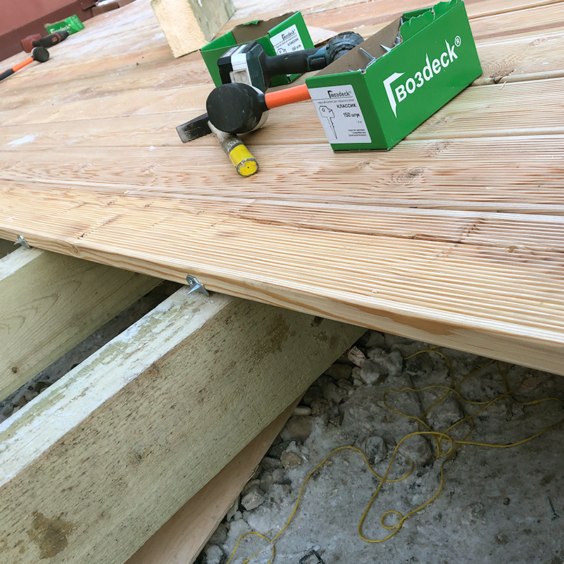 Монтаж террасной доски Монтаж террасной доски