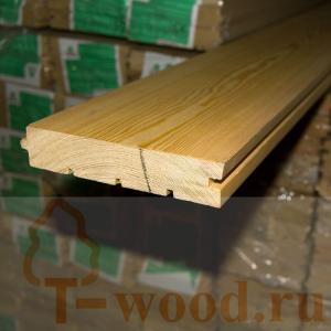 Доска пола из лиственницы толщиной 35