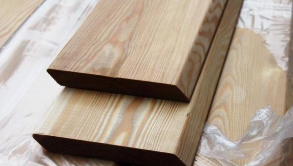 Косой планкен 20х190 из лиственницы 