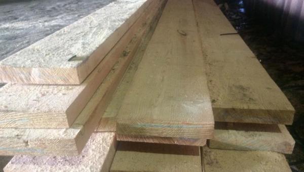 Обрезная доска 50х250х6000 литсвенница