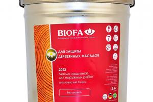 Масло для наружных работ BIOFA 2043 Масло защитное для наружных работ